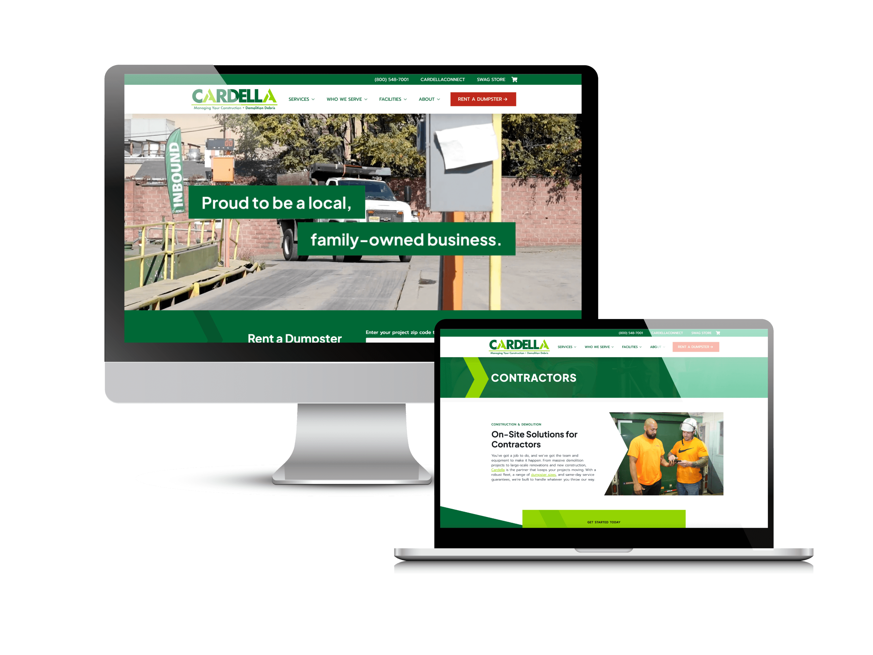 Cardella Waste Website by Creare Web Solutions