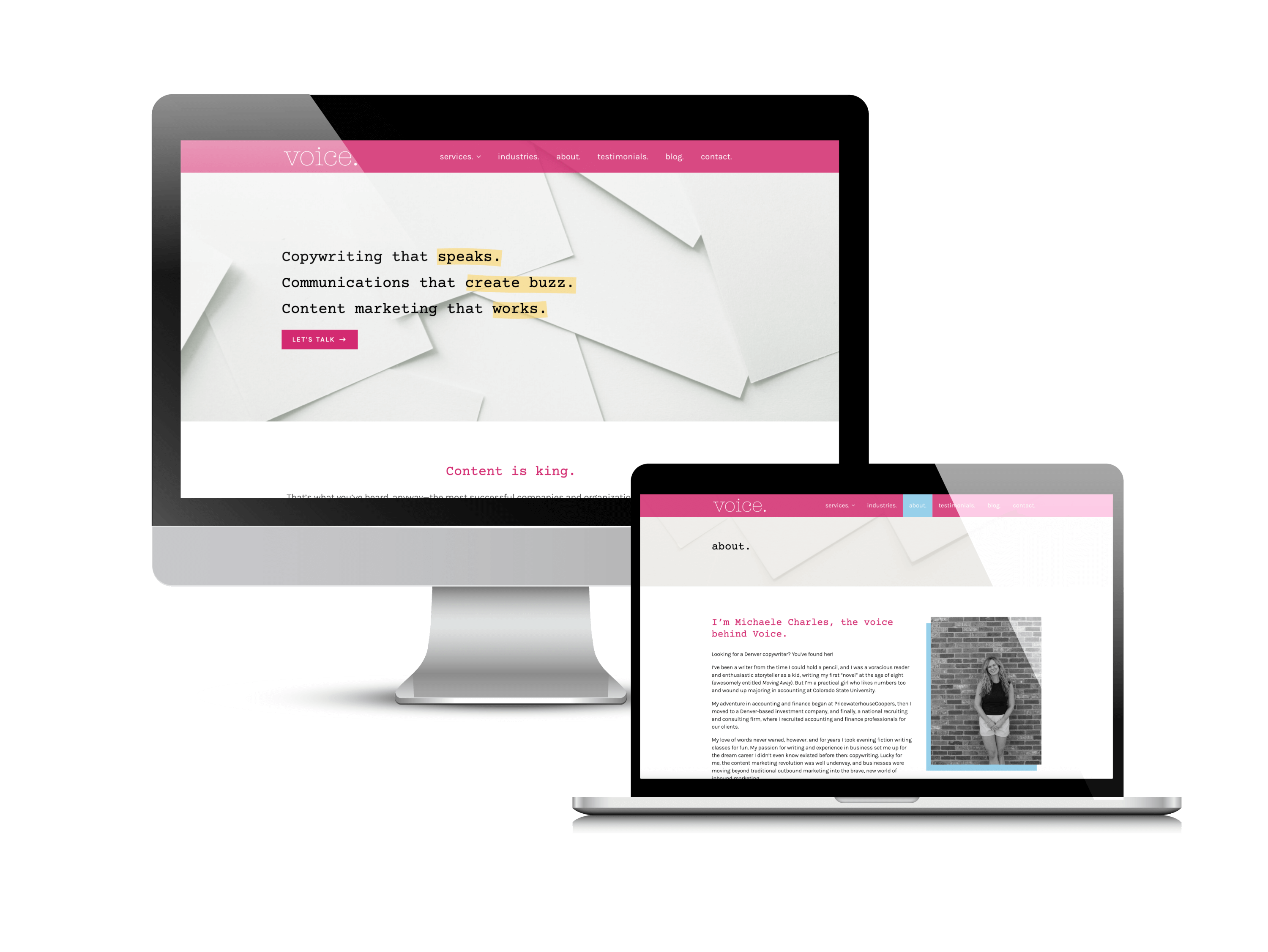 Voice Communications Website by Creare Web Solutions