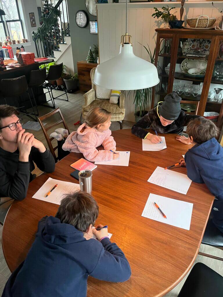 The Creare Team planning out their 2025 intentions for Brand New Website