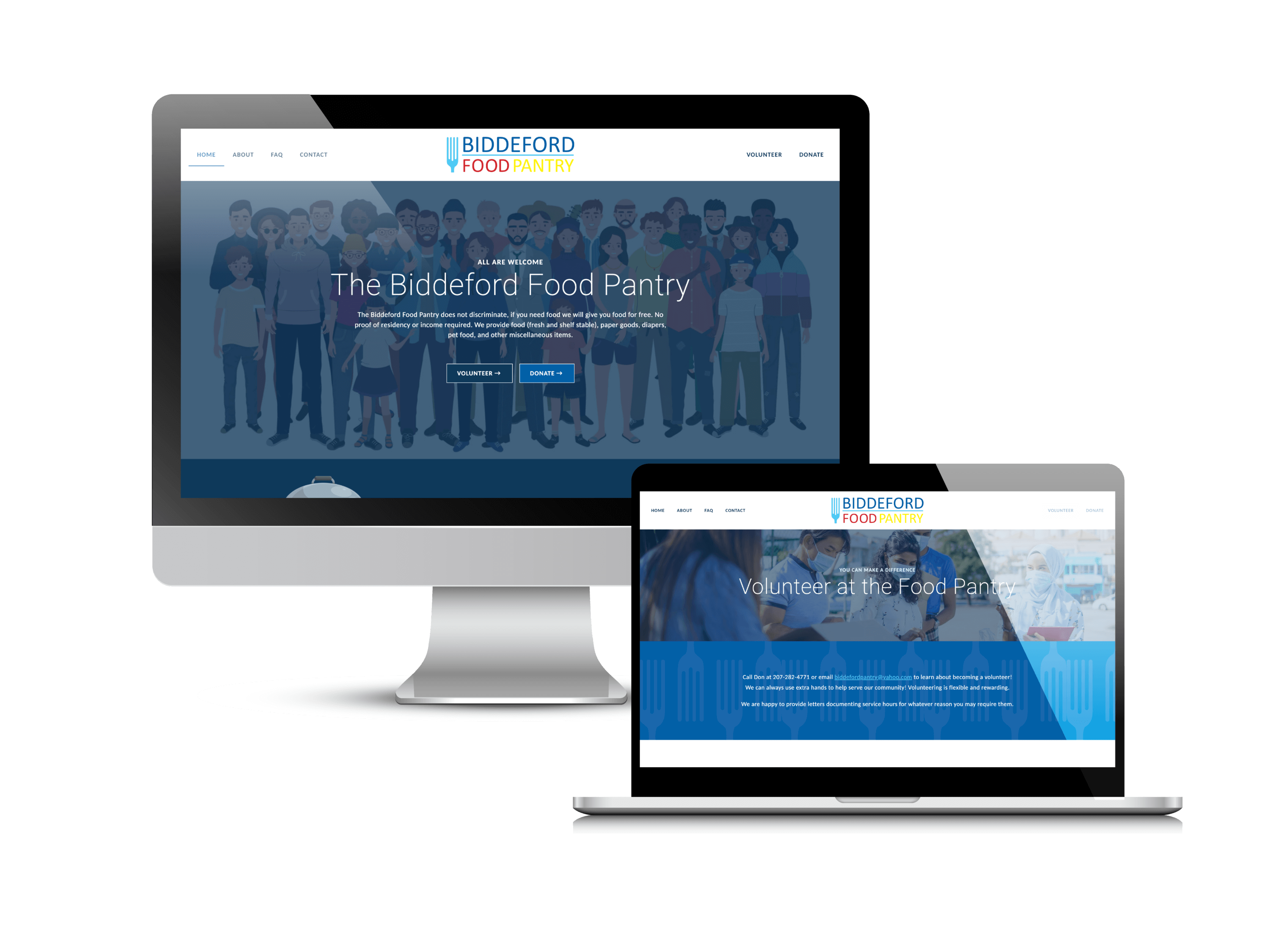 Biddeford Food Pantry Website by Creare Web Solutions