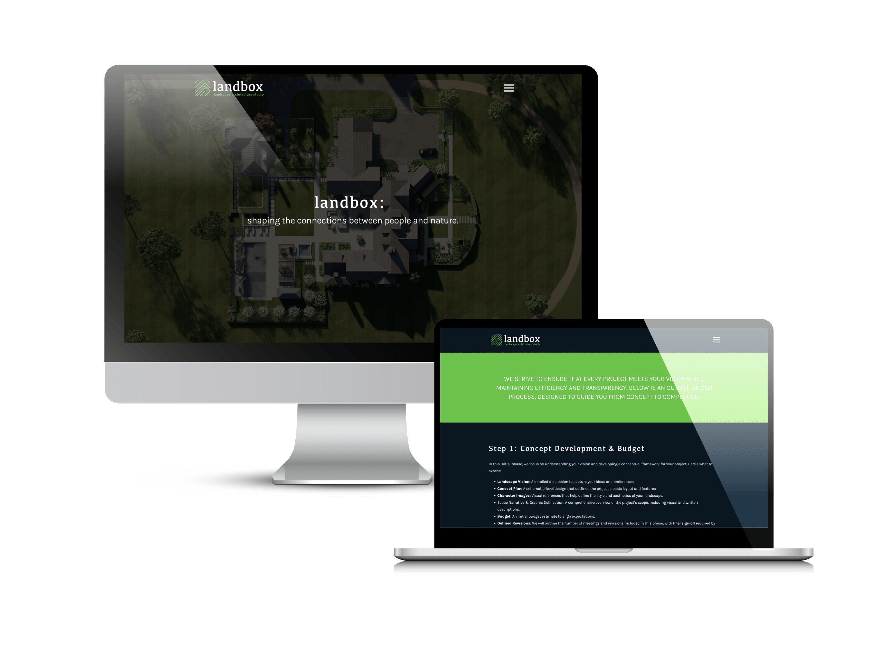 Landbox Landscape Website by Creare Web Solutions